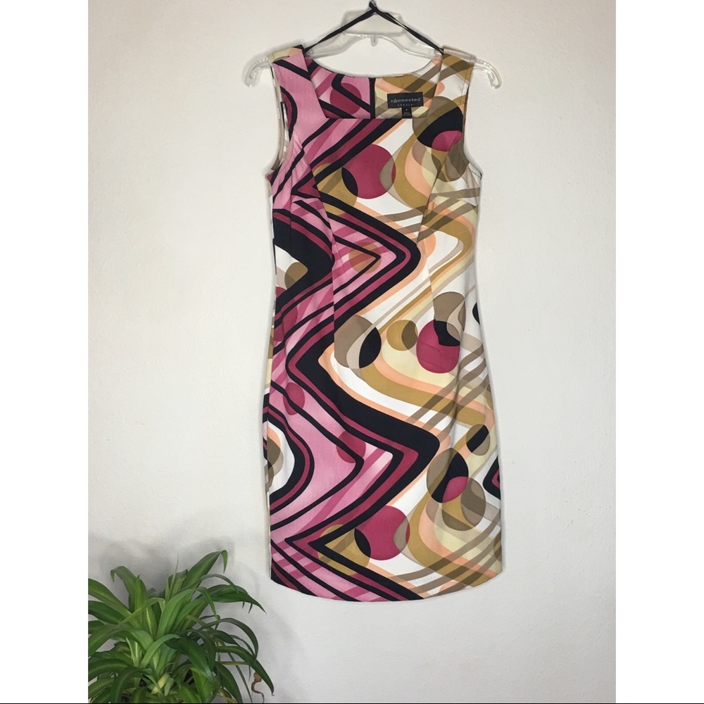 🌻Connected Apparel Women's Geometric Print dress